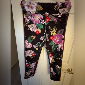 Calvin Klein Performance Leggings with Floral Accents